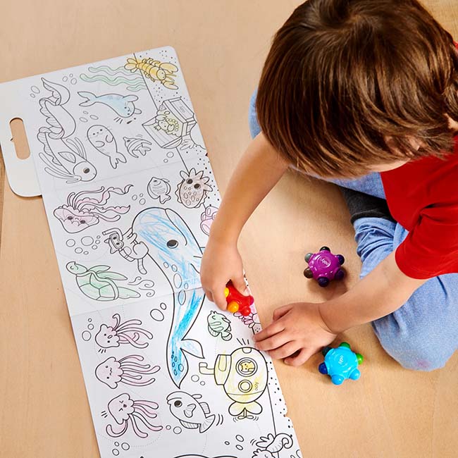 Color Burst Grip Crayons