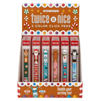 TWICE AS NICE GINGERBREAD 2 COLOR CLICK PEN