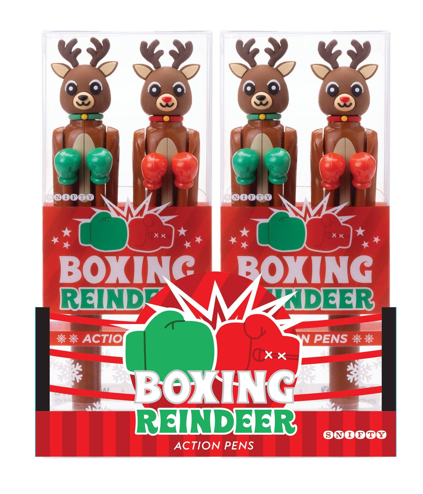 BOXING REINDEER ACTION PENS