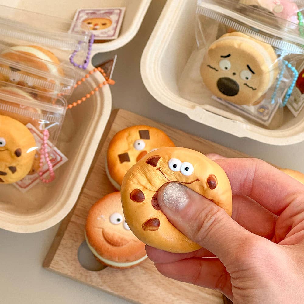 Cute Bakery Cookie Squishy Keychain (Blind Assortment)