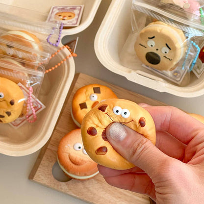 Cute Bakery Cookie Squishy Keychain (Blind Assortment)