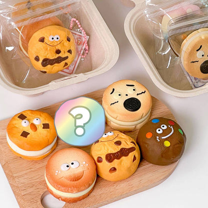 Cute Bakery Cookie Squishy Keychain (Blind Assortment)