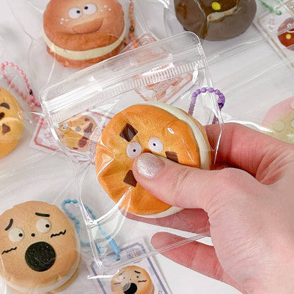 Cute Bakery Cookie Squishy Keychain (Blind Assortment)