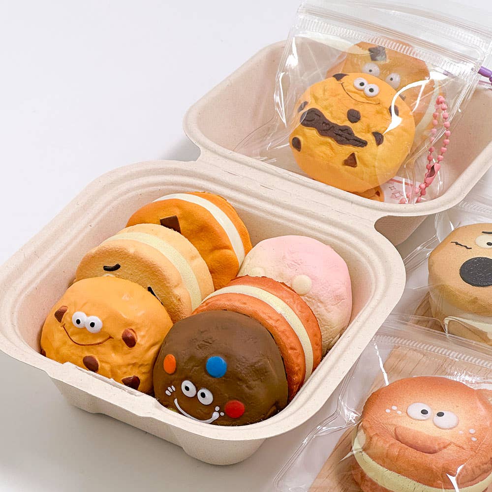 Cute Bakery Cookie Squishy Keychain (Blind Assortment)