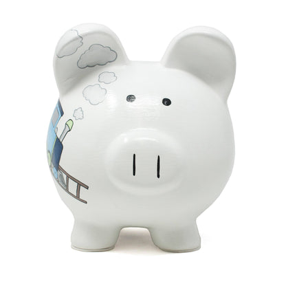 Box Car Train Large Piggy Bank