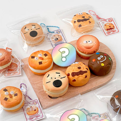 Cute Bakery Cookie Squishy Keychain (Blind Assortment)