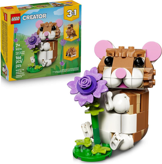 Cute Hampster with Flower