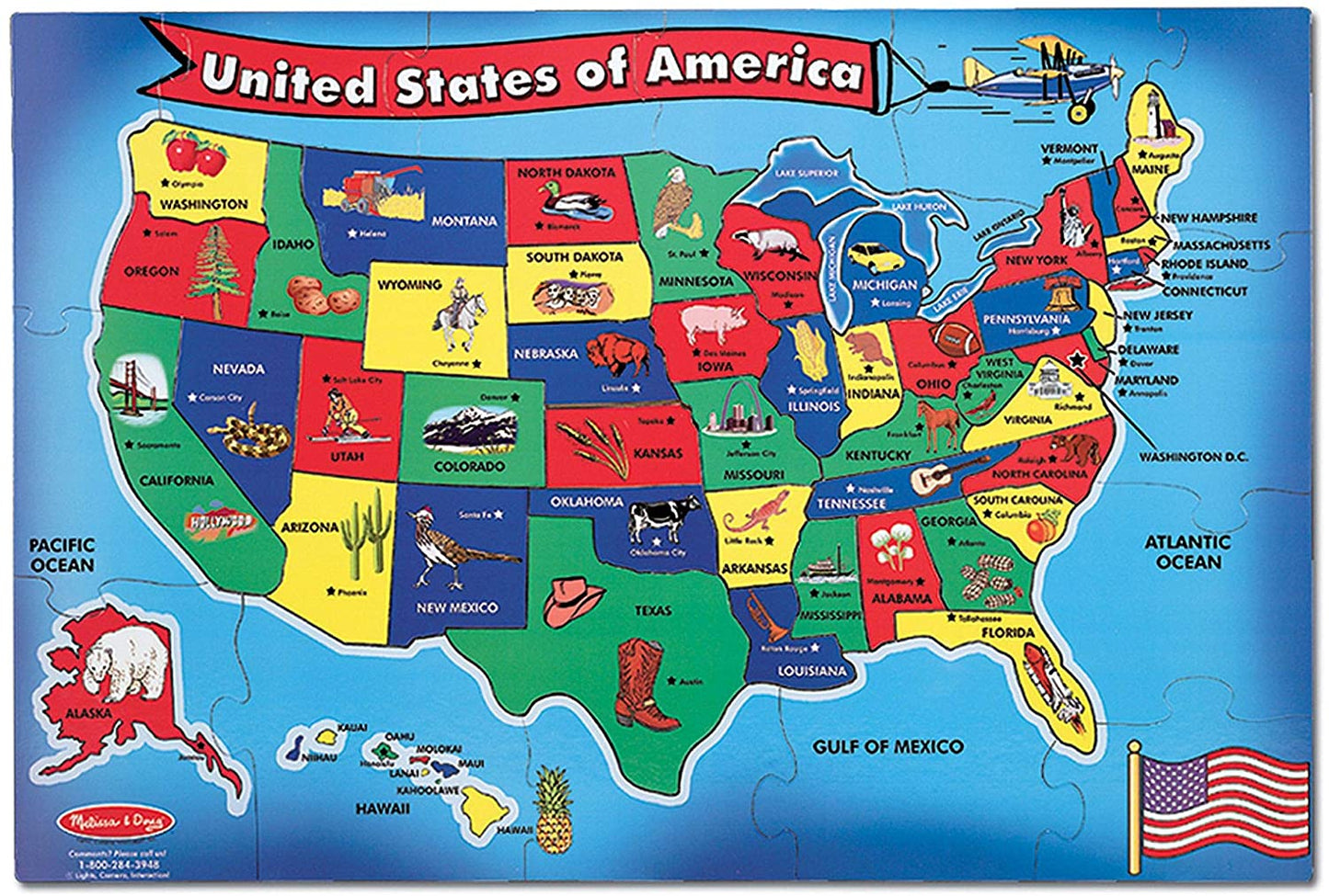 Floor Puzzle USA