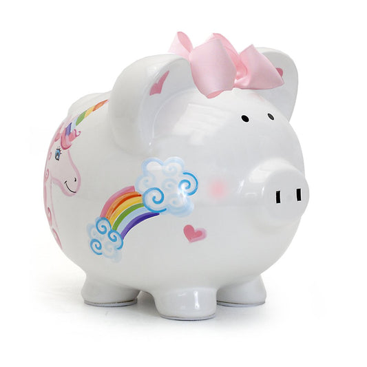 Unicorn Rainbow Piggy Ban