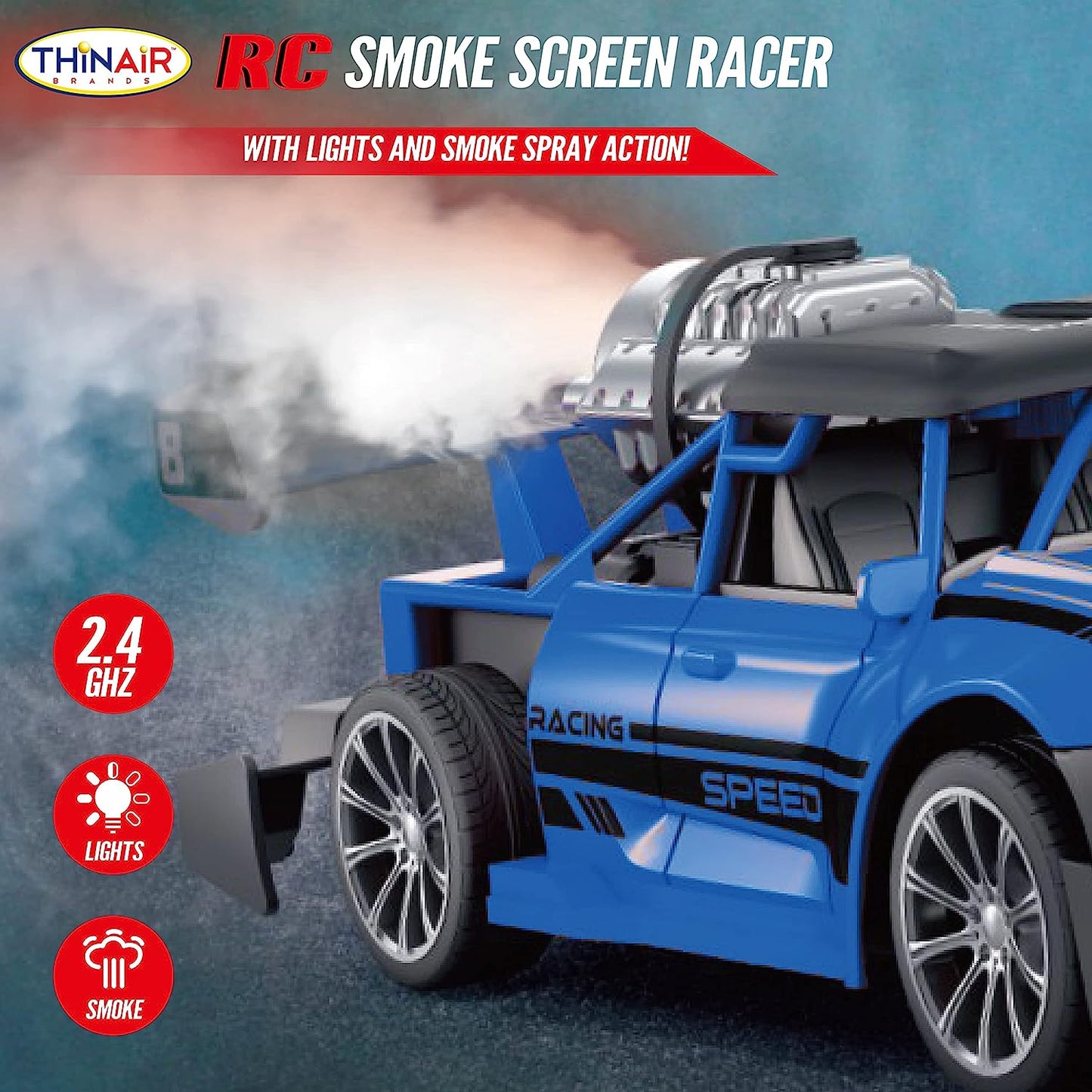 Rc Blue Smoke Screen Race
