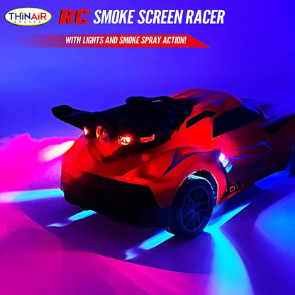 Rc Red Smoke Screen Racer