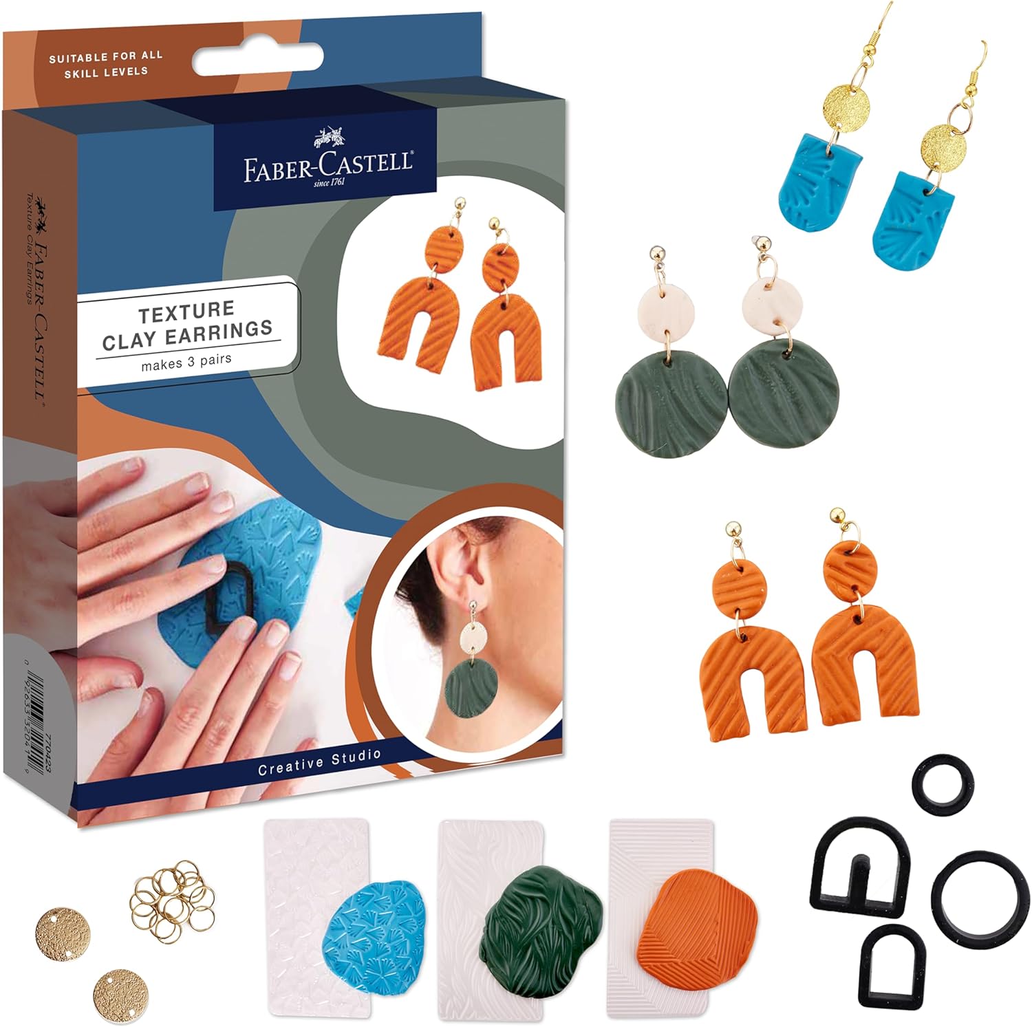 Texture Clay Earrings