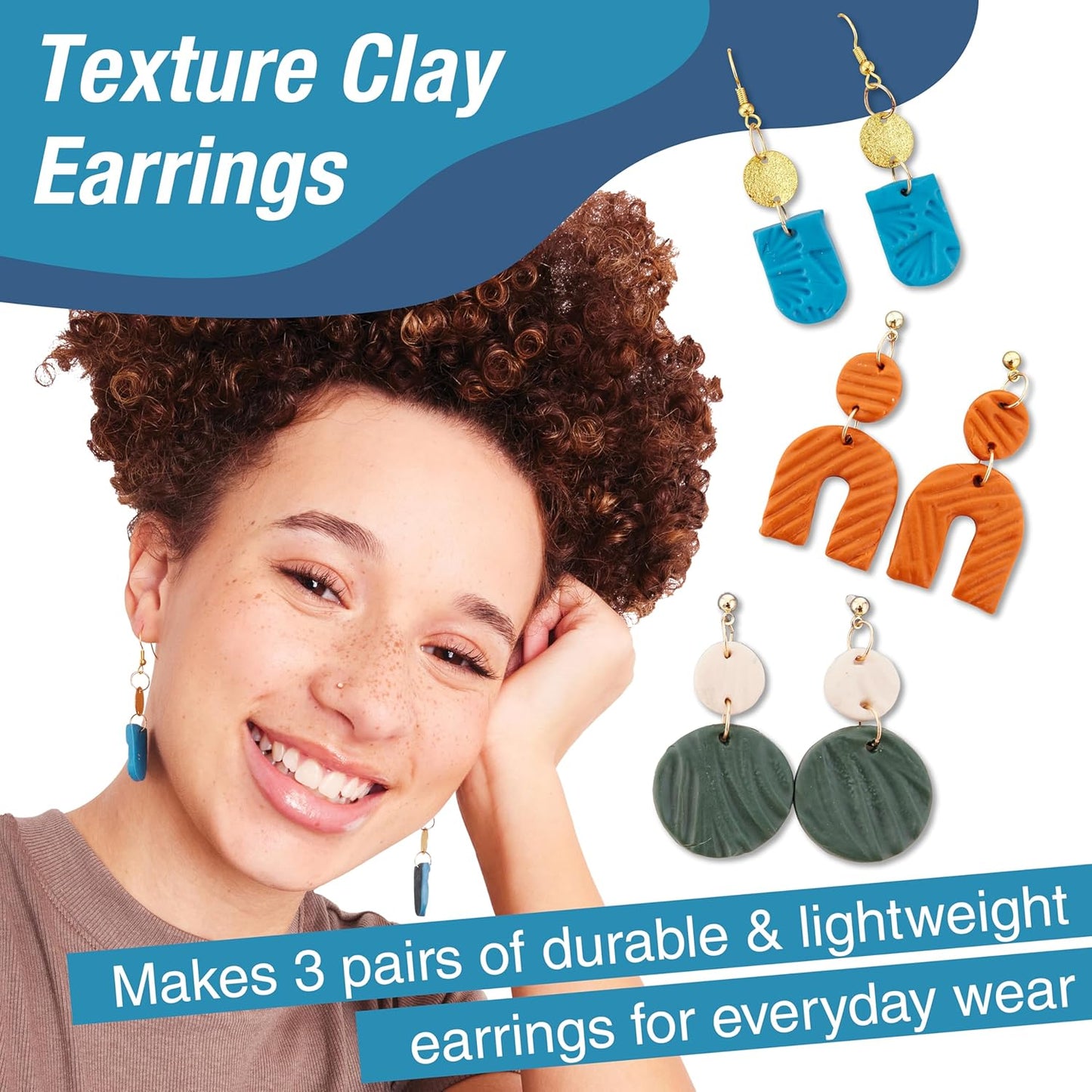 Texture Clay Earrings