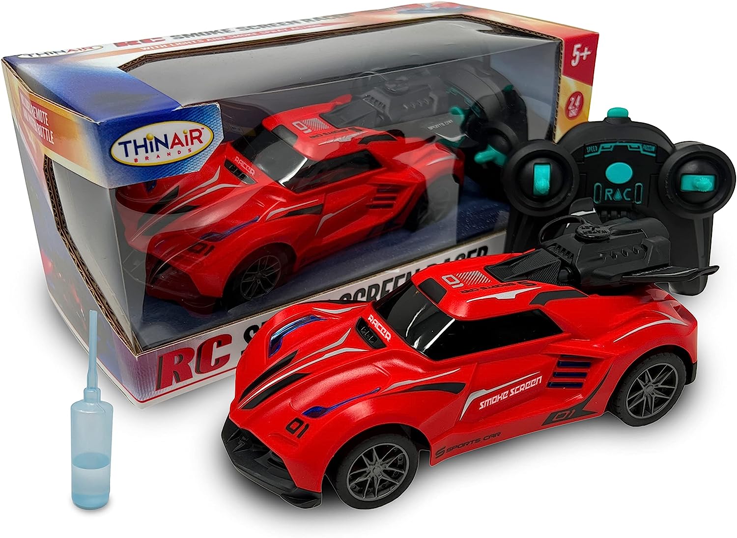 Rc Red Smoke Screen Racer