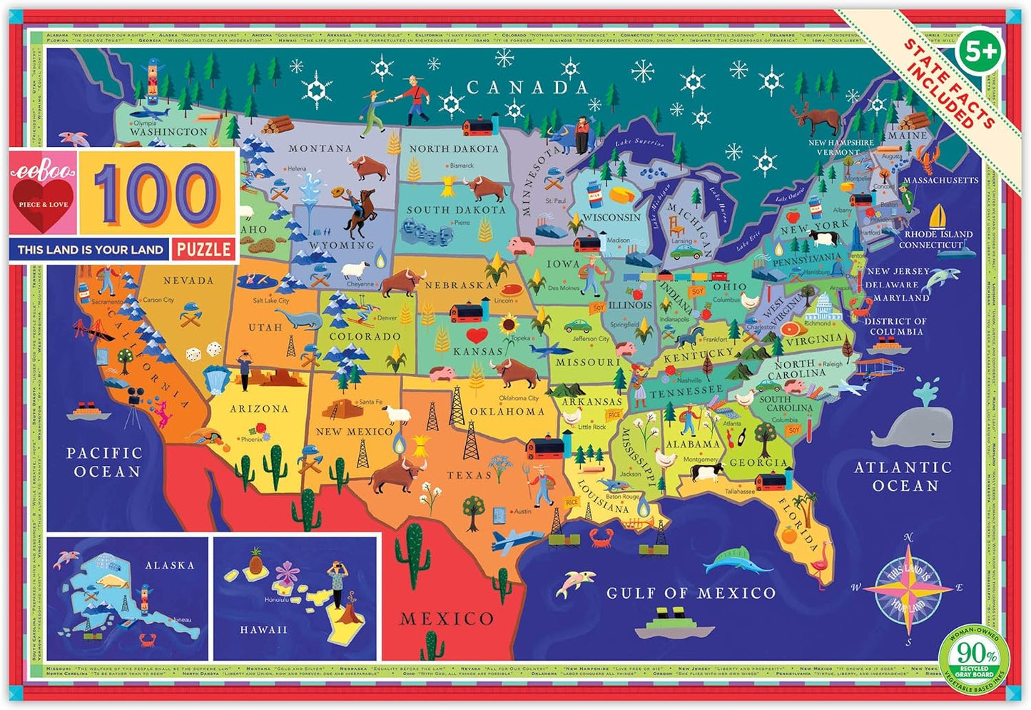 USA 100 Pc Puzzle