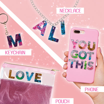 Xresin Letter Charm Set