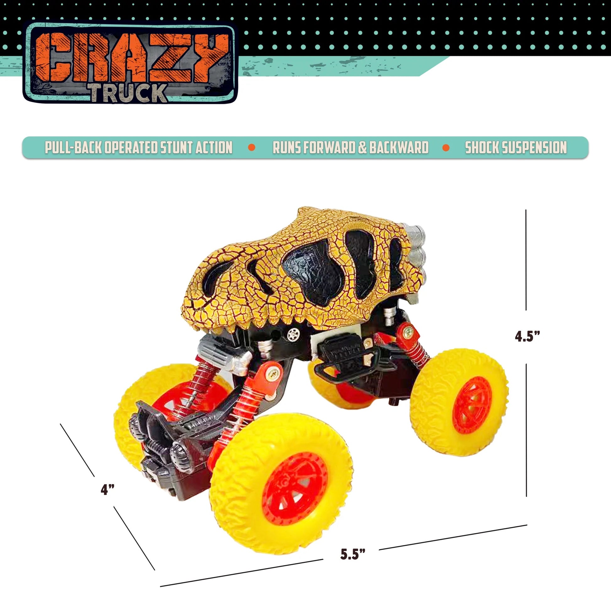 Pull Back Dino Truck Yell